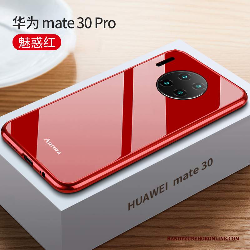 Custodia Huawei Mate 30 Pro Protezione Metallo Tutto Incluso, Cover Huawei Mate 30 Pro Sottile Telaio