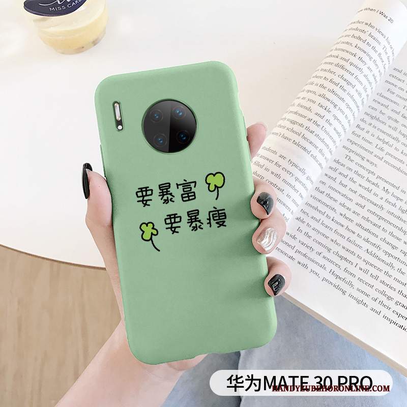 Custodia Huawei Mate 30 Pro Silicone Anti-caduta Morbido, Cover Huawei Mate 30 Pro Telefono Verde