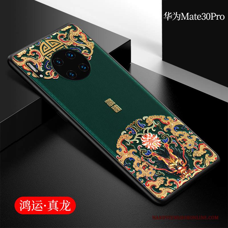 Custodia Huawei Mate 30 Pro Silicone Tutto Incluso Stile Cinese, Cover Huawei Mate 30 Pro Protezione Anti-caduta Marchio Di Tendenza