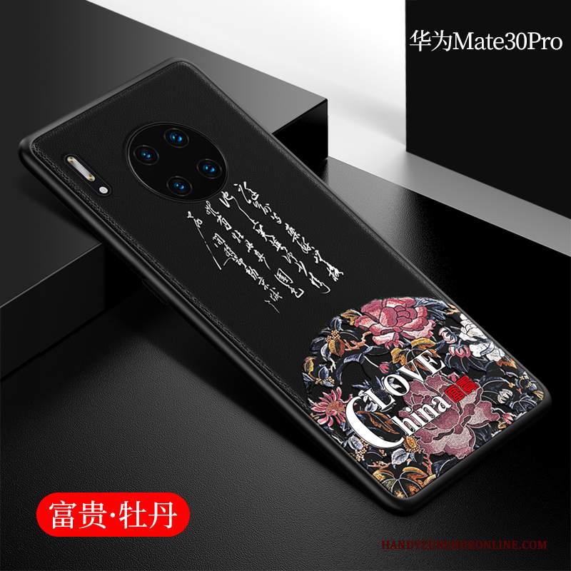 Custodia Huawei Mate 30 Pro Silicone Tutto Incluso Stile Cinese, Cover Huawei Mate 30 Pro Protezione Anti-caduta Marchio Di Tendenza