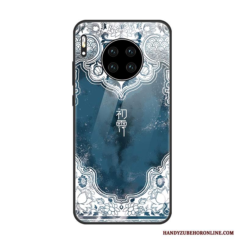 Custodia Huawei Mate 30 Pro Vintage Vetro Di Personalità, Cover Huawei Mate 30 Pro Protezione Nuovo Bianco