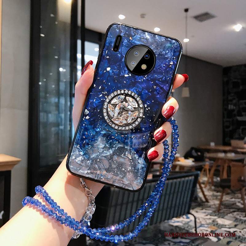 Custodia Huawei Mate 30 Protezione Argento Lungo, Cover Huawei Mate 30 Creativo Ornamenti Appesi Stellato