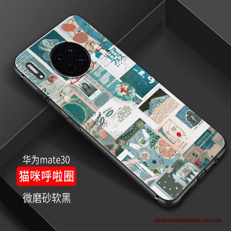 Custodia Huawei Mate 30 Protezione Macchiati Fresco, Cover Huawei Mate 30 Cartone Animato Tutto Incluso Ornamenti Appesi