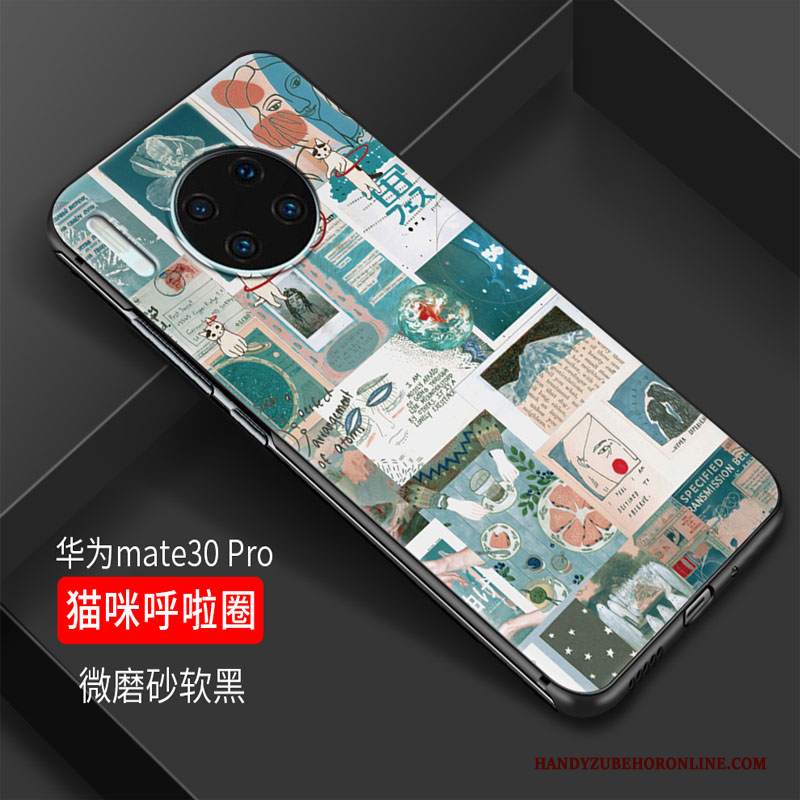 Custodia Huawei Mate 30 Protezione Macchiati Fresco, Cover Huawei Mate 30 Cartone Animato Tutto Incluso Ornamenti Appesi