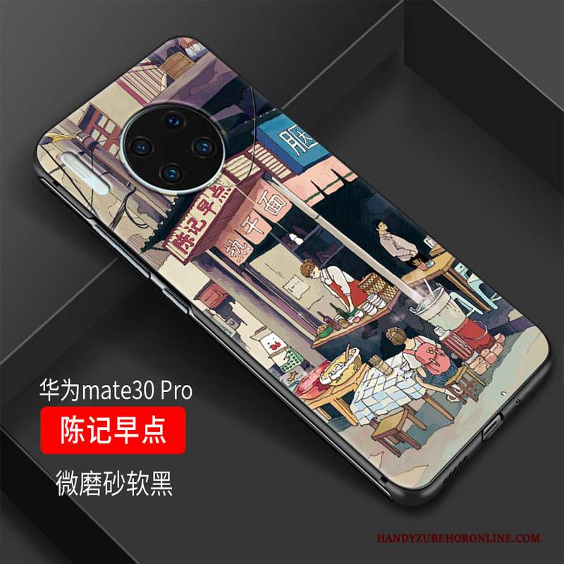 Custodia Huawei Mate 30 Protezione Macchiati Fresco, Cover Huawei Mate 30 Cartone Animato Tutto Incluso Ornamenti Appesi