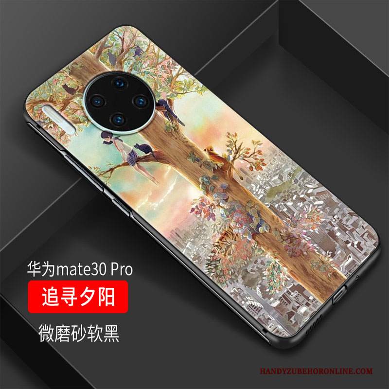 Custodia Huawei Mate 30 Protezione Macchiati Fresco, Cover Huawei Mate 30 Cartone Animato Tutto Incluso Ornamenti Appesi