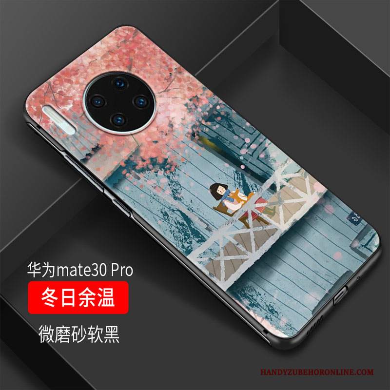 Custodia Huawei Mate 30 Protezione Macchiati Fresco, Cover Huawei Mate 30 Cartone Animato Tutto Incluso Ornamenti Appesi