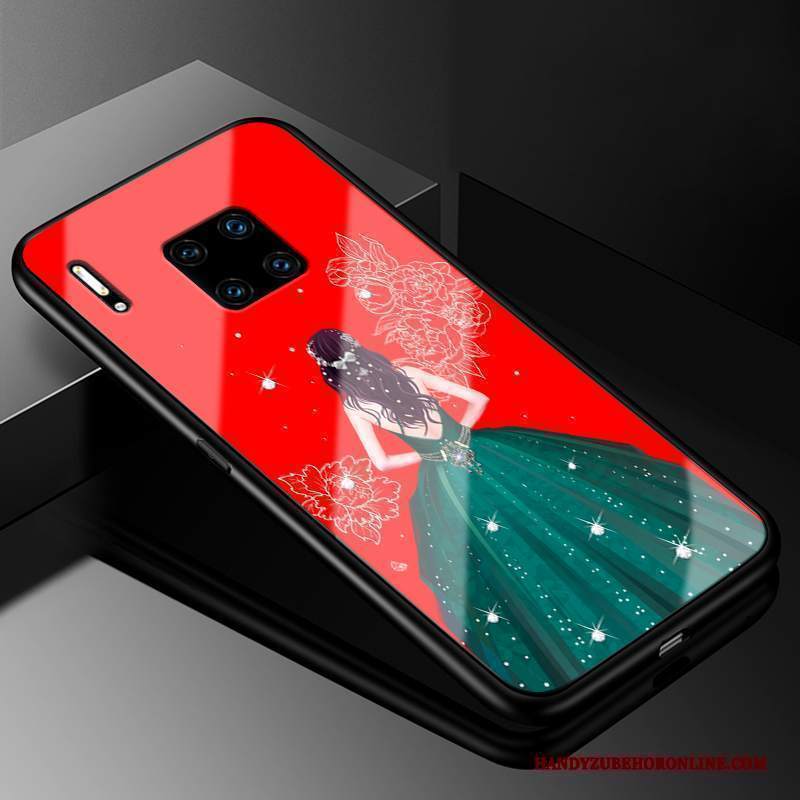 Custodia Huawei Mate 30 Rs Protezione Rosso Garza, Cover Huawei Mate 30 Rs Vetrotelefono