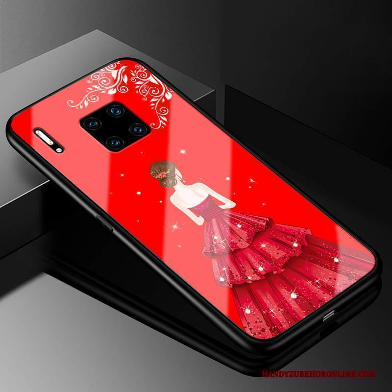 Custodia Huawei Mate 30 Rs Protezione Rosso Garza, Cover Huawei Mate 30 Rs Vetrotelefono