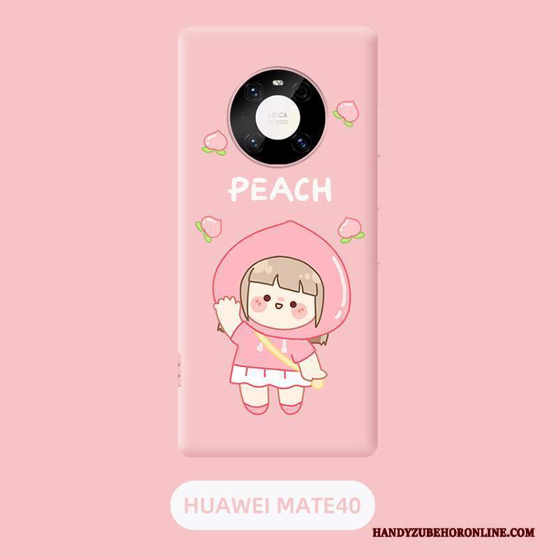 Custodia Huawei Mate 40 Cartone Animato Sottile Tendenza, Cover Huawei Mate 40 Silicone Net Redtelefono