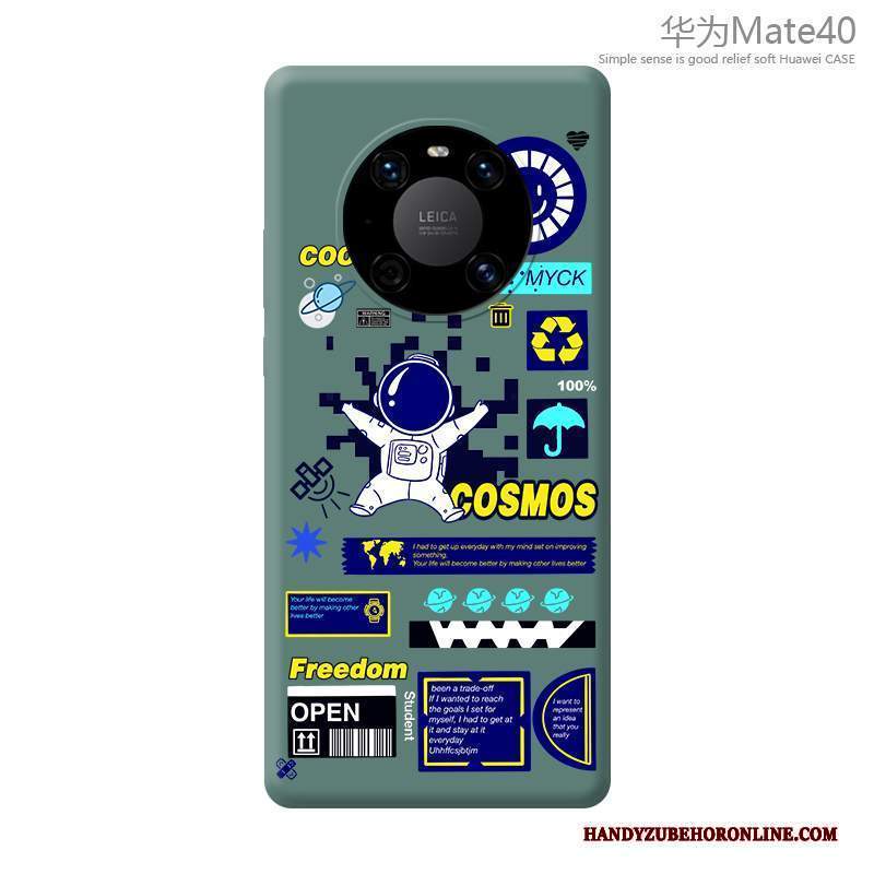 Custodia Huawei Mate 40 Creativo Anti-caduta Tutto Incluso, Cover Huawei Mate 40 Cartone Animato Blu Nuovo