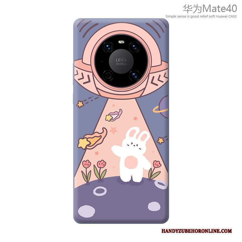 Custodia Huawei Mate 40 Creativo Anti-caduta Tutto Incluso, Cover Huawei Mate 40 Cartone Animato Blu Nuovo