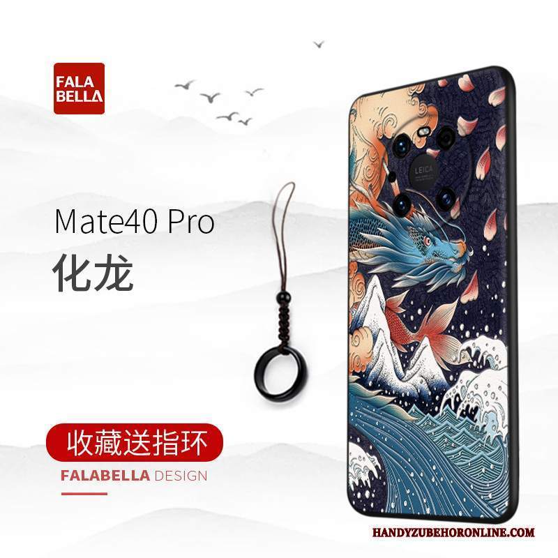 Custodia Huawei Mate 40 Pro Creativo Telefono Di Personalità, Cover Huawei Mate 40 Pro Silicone High End Stile Cinese