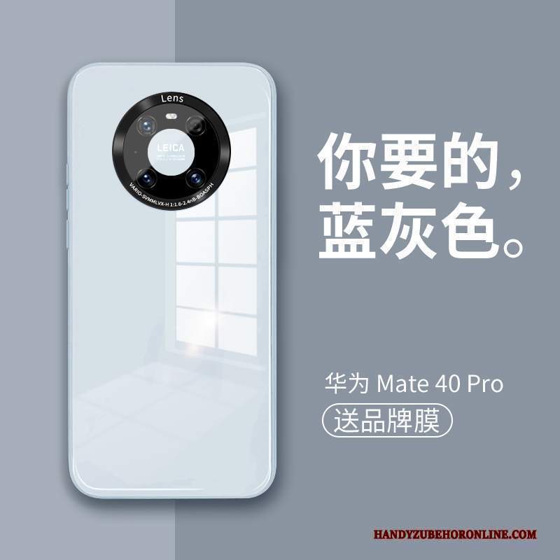 Custodia Huawei Mate 40 Pro Creativo Tutto Incluso Sottile, Cover Huawei Mate 40 Pro Protezione Vetro Porpora