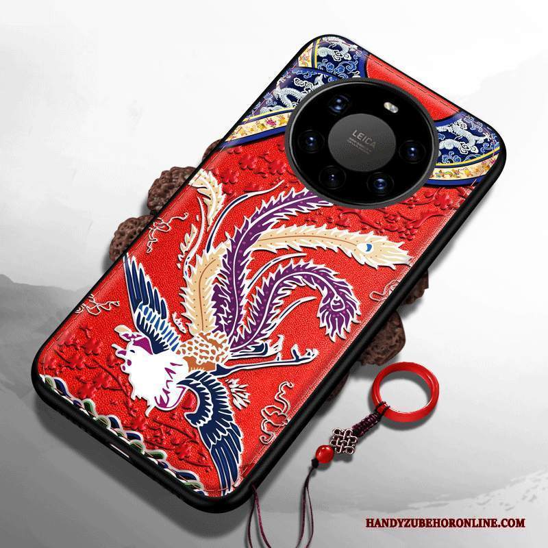 Custodia Huawei Mate 40 Pro+ Goffratura Nuovotelefono, Cover Huawei Mate 40 Pro+ Net Red Tendenza