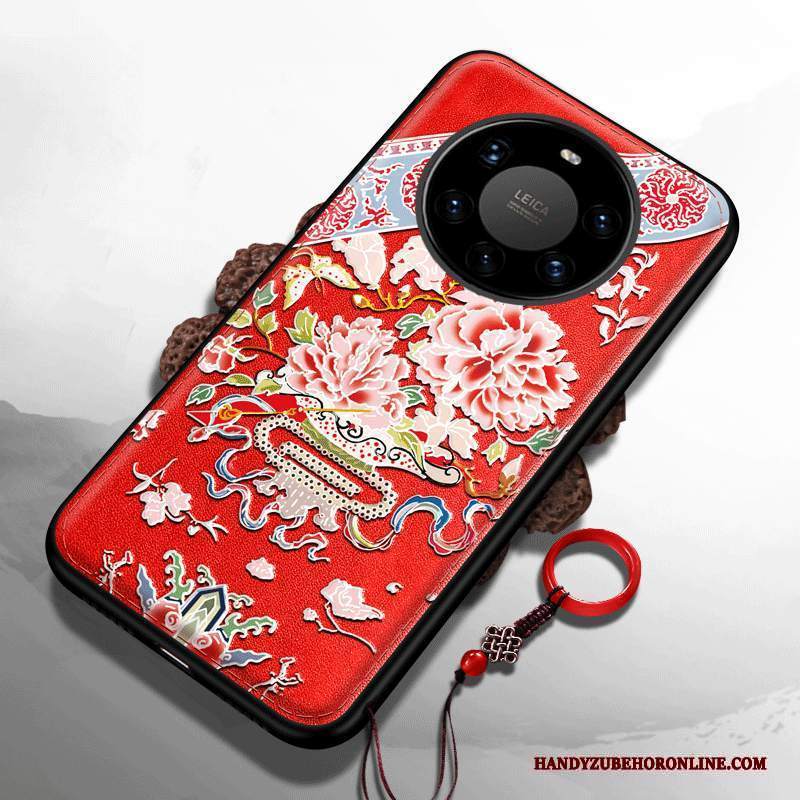 Custodia Huawei Mate 40 Pro+ Goffratura Nuovotelefono, Cover Huawei Mate 40 Pro+ Net Red Tendenza