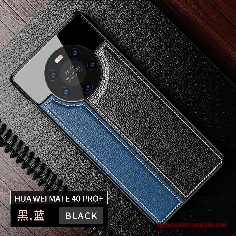 Custodia Huawei Mate 40 Pro+ Pelle Di Personalità High End, Cover Huawei Mate 40 Pro+ Creativo Nuovo Specchio