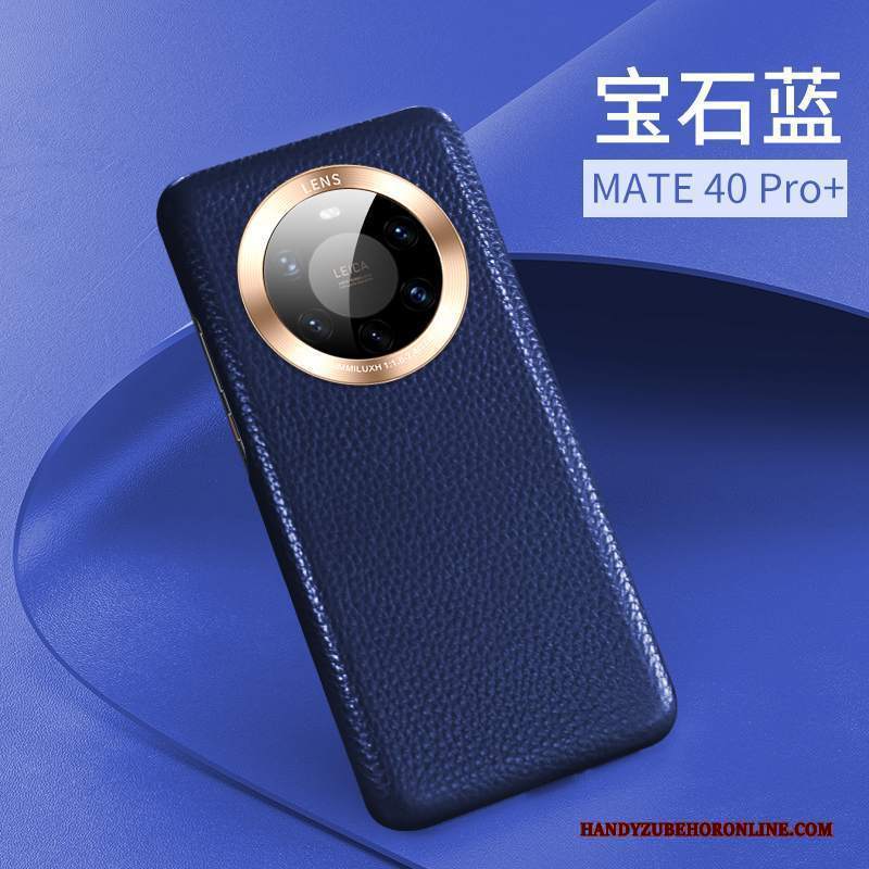 Custodia Huawei Mate 40 Pro+ Pelle Telefono Sottile, Cover Huawei Mate 40 Pro+ Protezione Mucca Nuovo