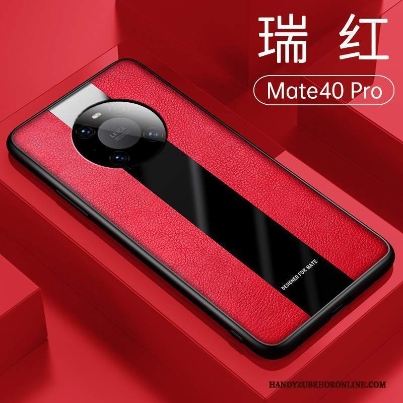 Custodia Huawei Mate 40 Pro Protezione Nuovo Di Personalità, Cover Huawei Mate 40 Pro Pelle Semplici Anti-caduta