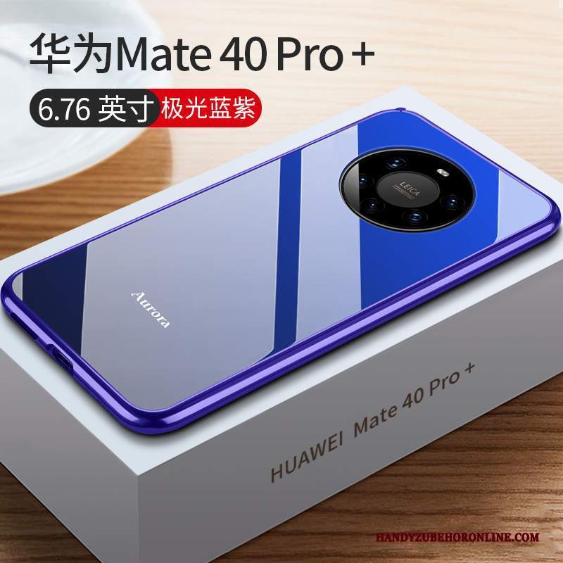 Custodia Huawei Mate 40 Pro+ Protezione Sottile Nuovo, Cover Huawei Mate 40 Pro+ Telaio Rosso