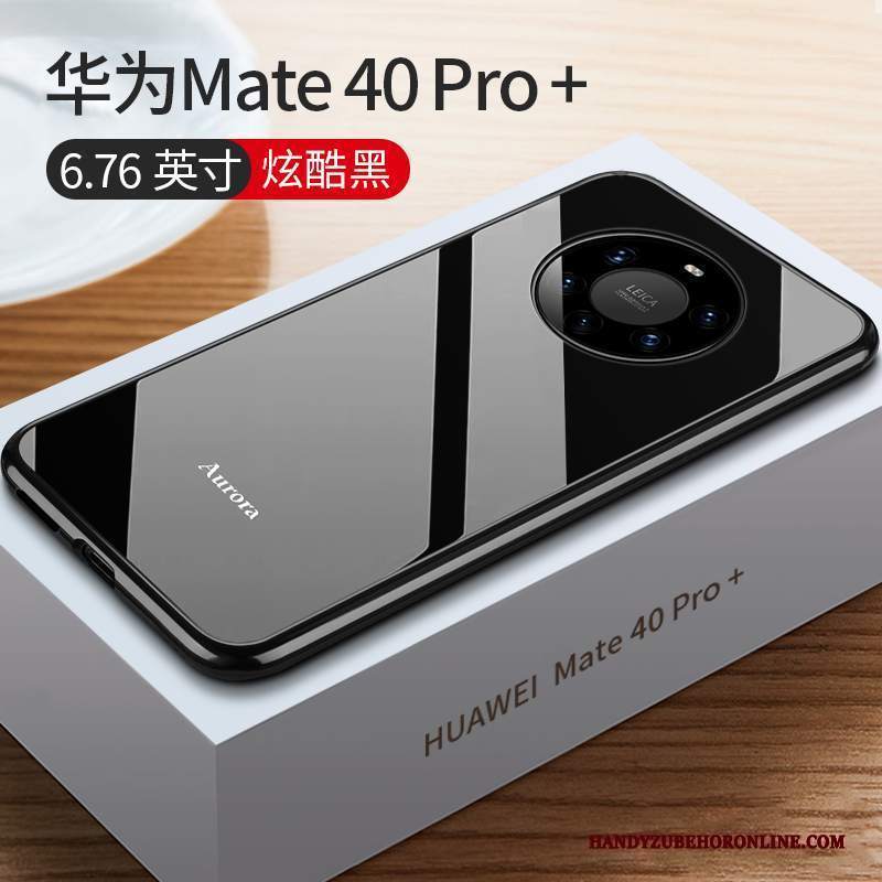 Custodia Huawei Mate 40 Pro+ Protezione Sottile Nuovo, Cover Huawei Mate 40 Pro+ Telaio Rosso