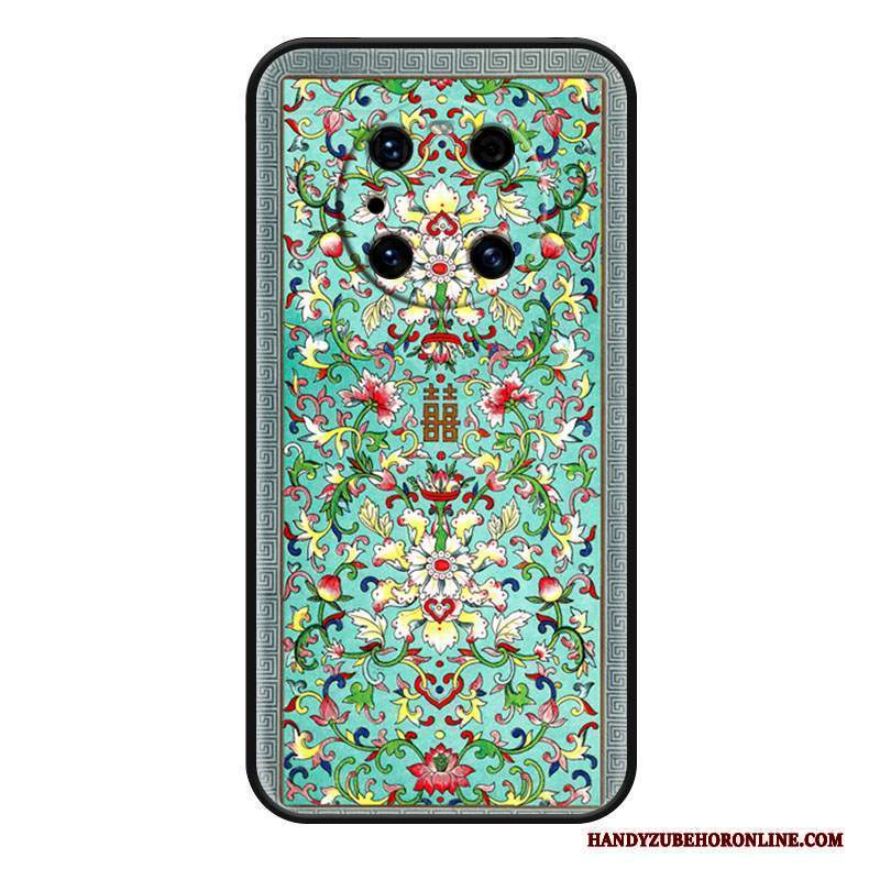 Custodia Huawei Mate 40 Pro Vintage Etnico Anti-caduta, Cover Huawei Mate 40 Pro Moda Vento Fiori