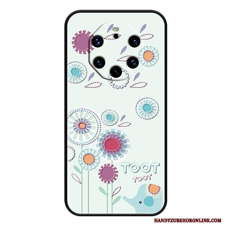 Custodia Huawei Mate 40 Rs Cartone Animato Grande Rosa, Cover Huawei Mate 40 Rs Protezione Telefono Bello