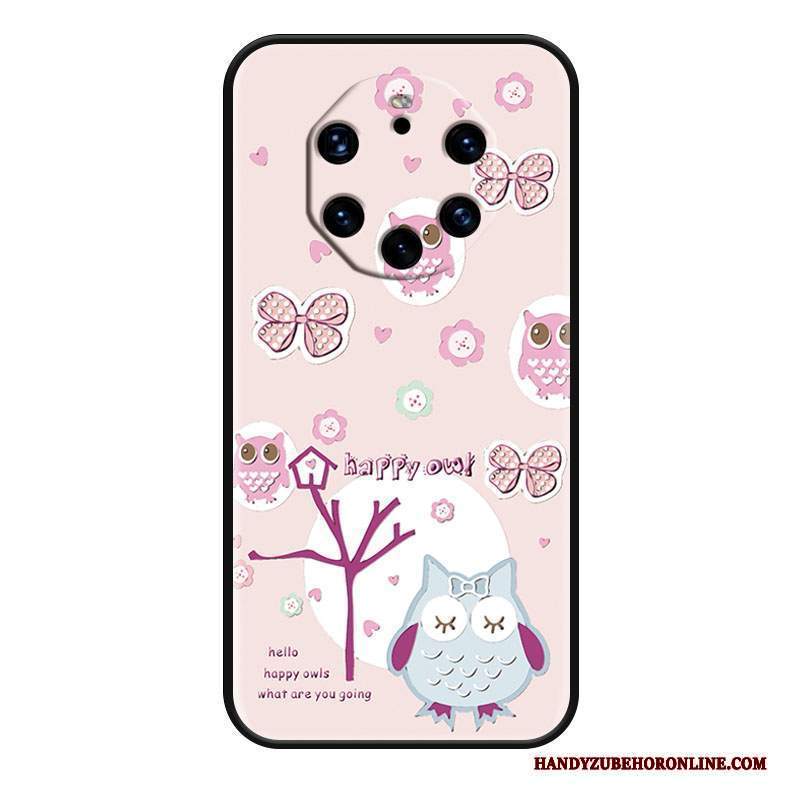 Custodia Huawei Mate 40 Rs Cartone Animato Grande Rosa, Cover Huawei Mate 40 Rs Protezione Telefono Bello