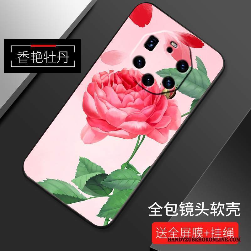 Custodia Huawei Mate 40 Rs Silicone Anti-cadutatelefono, Cover Huawei Mate 40 Rs Moda Rosa Semplici