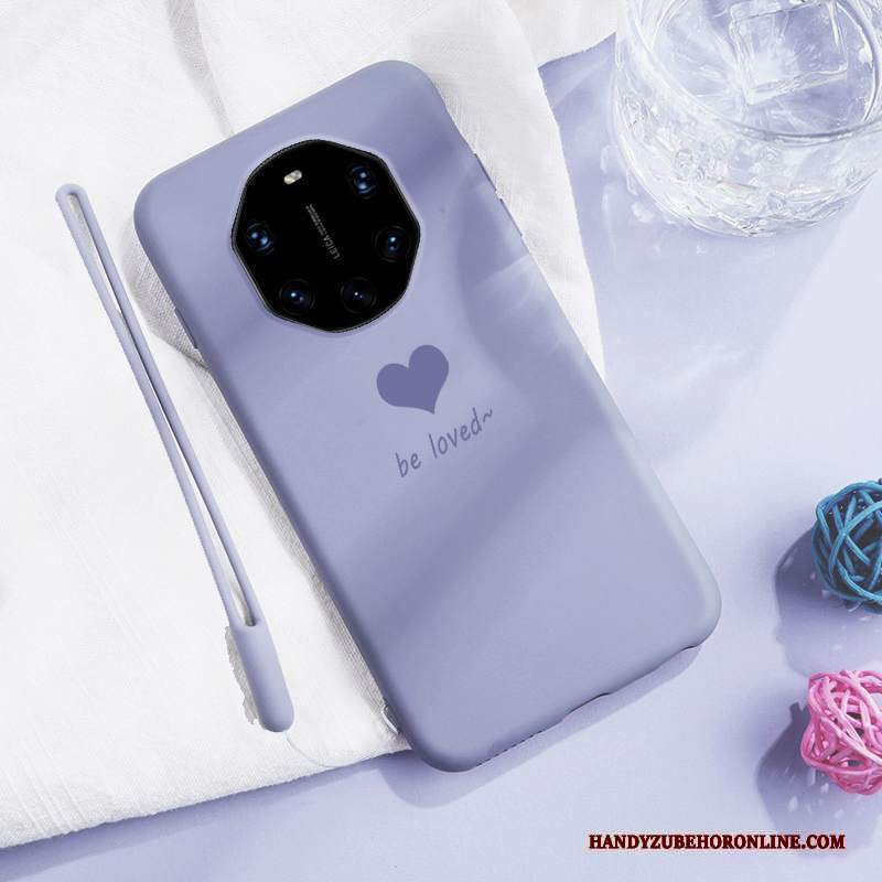 Custodia Huawei Mate 40 Rs Silicone Grigio Nuovo, Cover Huawei Mate 40 Rs Telefono Amare