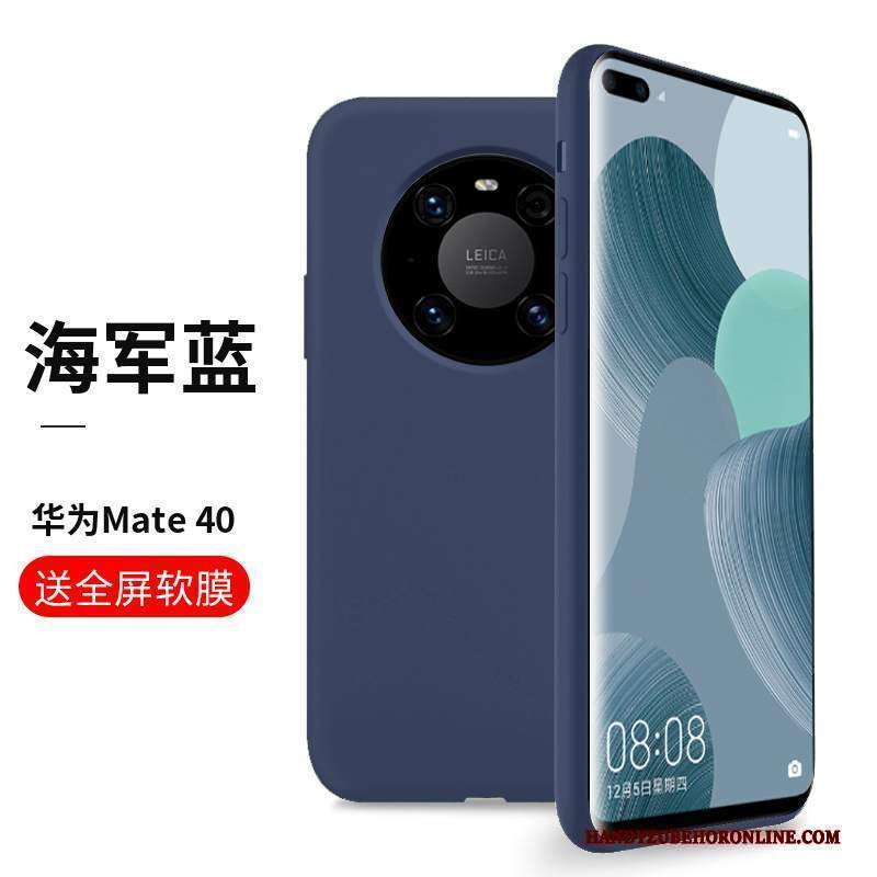 Custodia Huawei Mate 40 Silicone Amanti Di Personalità, Cover Huawei Mate 40 Protezione Anti-caduta Bianco