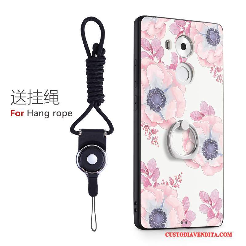 Custodia Huawei Mate 8 Cartone Animato Bello Difficile, Cover Huawei Mate 8 Protezione Telefono Rosa