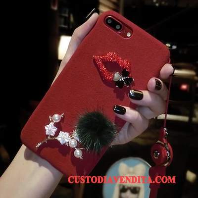 Custodia Huawei Mate 8 Creativo Nero Lusso, Cover Huawei Mate 8 Strass Elegante Ornamenti Appesi