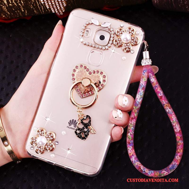 Custodia Huawei Mate 8 Creativo Oro Ring, Cover Huawei Mate 8 Strass Telefono