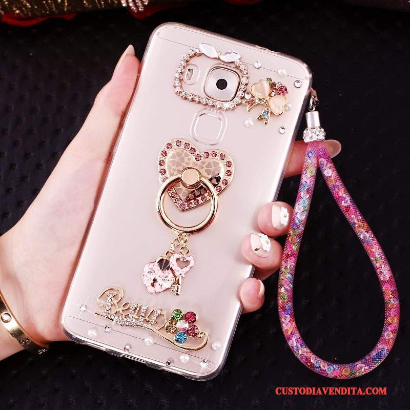 Custodia Huawei Mate 8 Creativo Oro Ring, Cover Huawei Mate 8 Strass Telefono