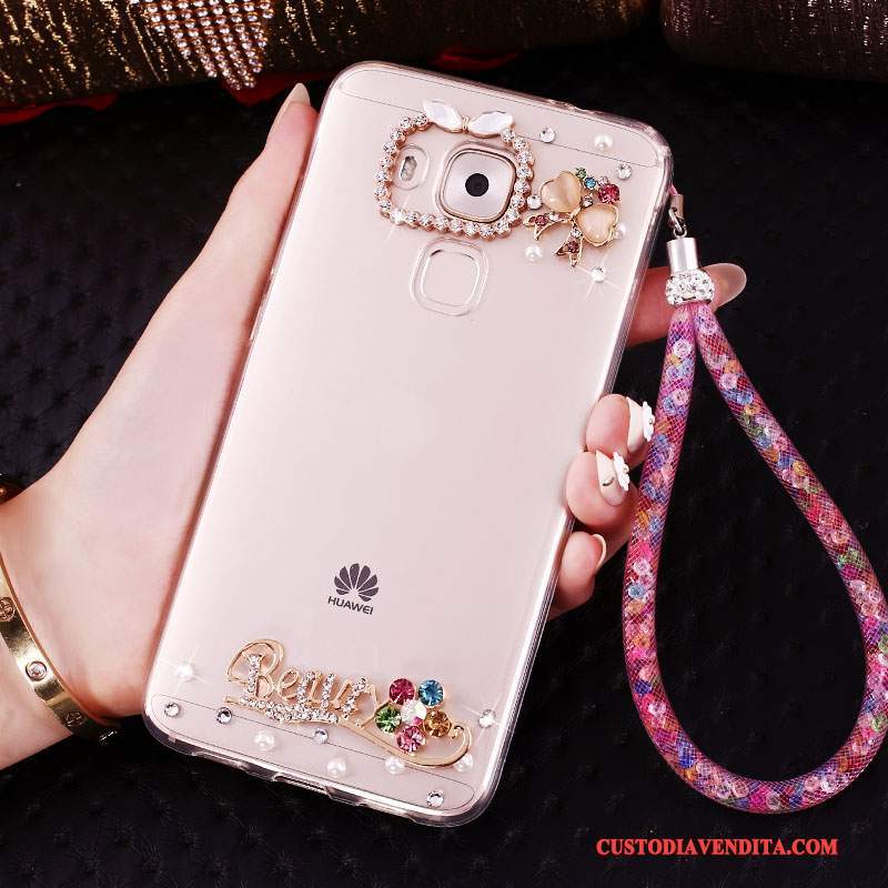 Custodia Huawei Mate 8 Creativo Oro Ring, Cover Huawei Mate 8 Strass Telefono