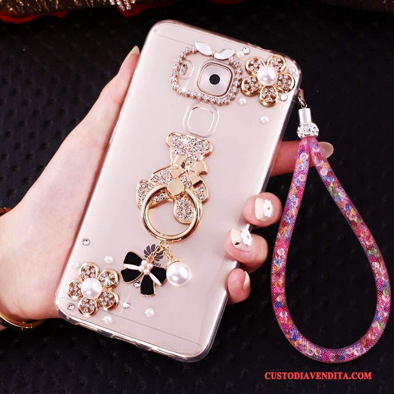 Custodia Huawei Mate 8 Creativo Oro Ring, Cover Huawei Mate 8 Strass Telefono