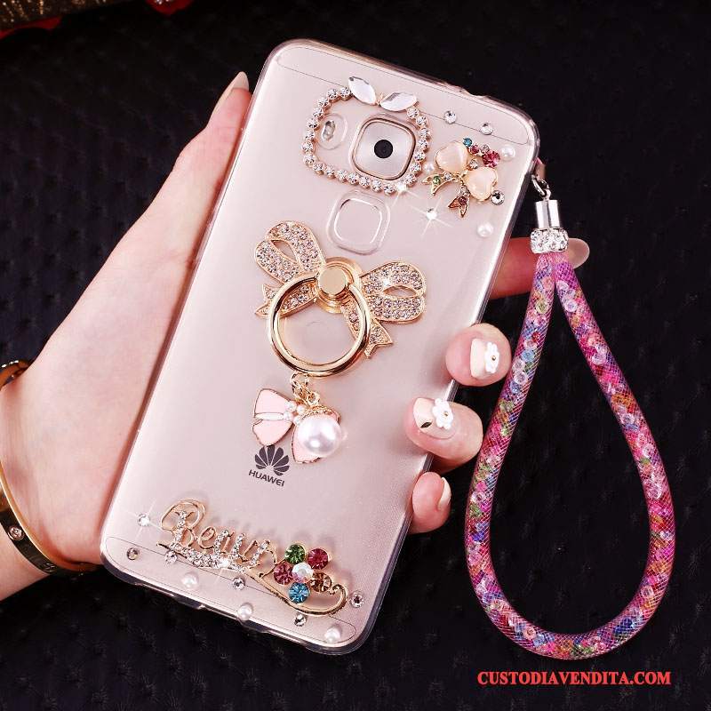 Custodia Huawei Mate 8 Creativo Oro Ring, Cover Huawei Mate 8 Strass Telefono