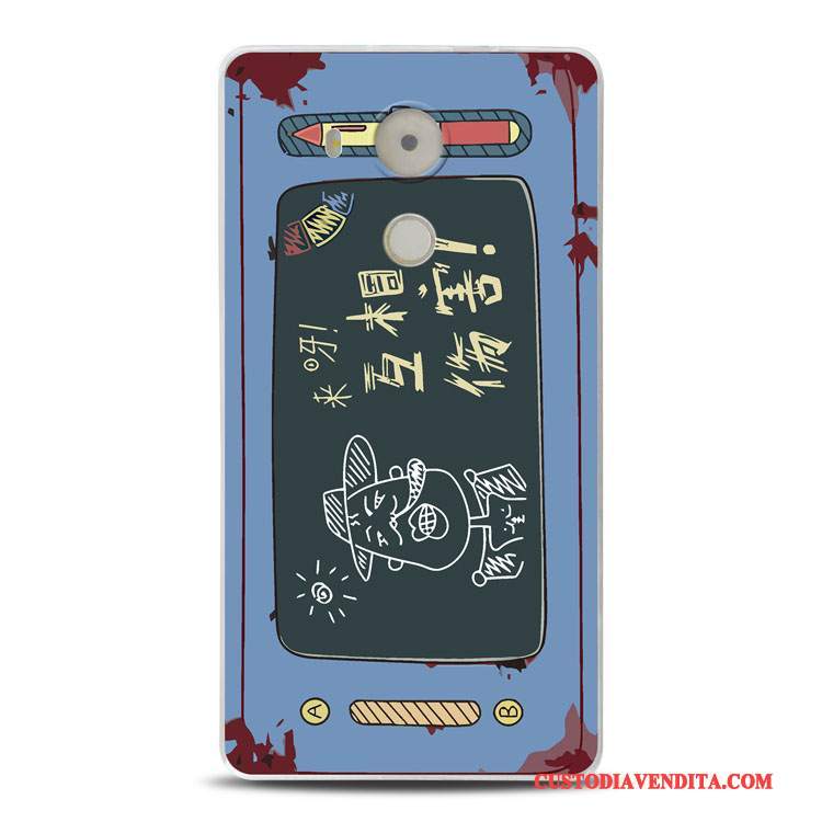 Custodia Huawei Mate 8 Goffratura Giallo Morbido, Cover Huawei Mate 8 Protezione Telefono