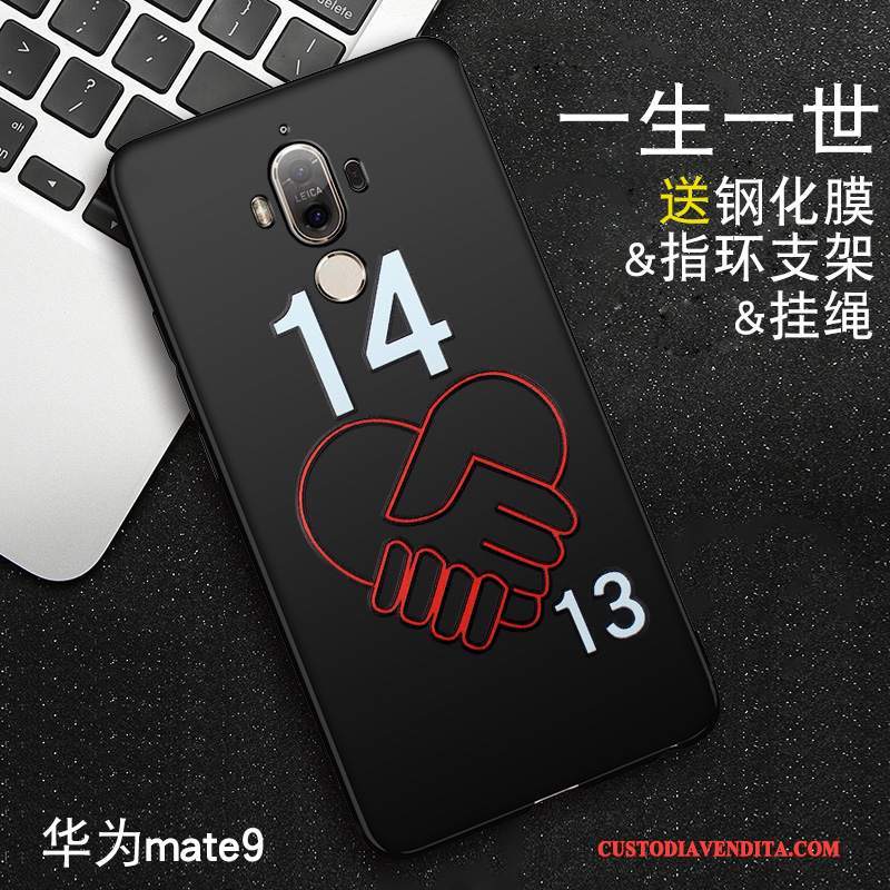 Custodia Huawei Mate 8 Goffratura Macchiatitelefono, Cover Huawei Mate 8 Cartone Animato Ornamenti Appesi Morbido