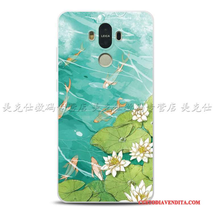 Custodia Huawei Mate 8 Goffratura Morbidotelefono, Cover Huawei Mate 8 Silicone Rosa