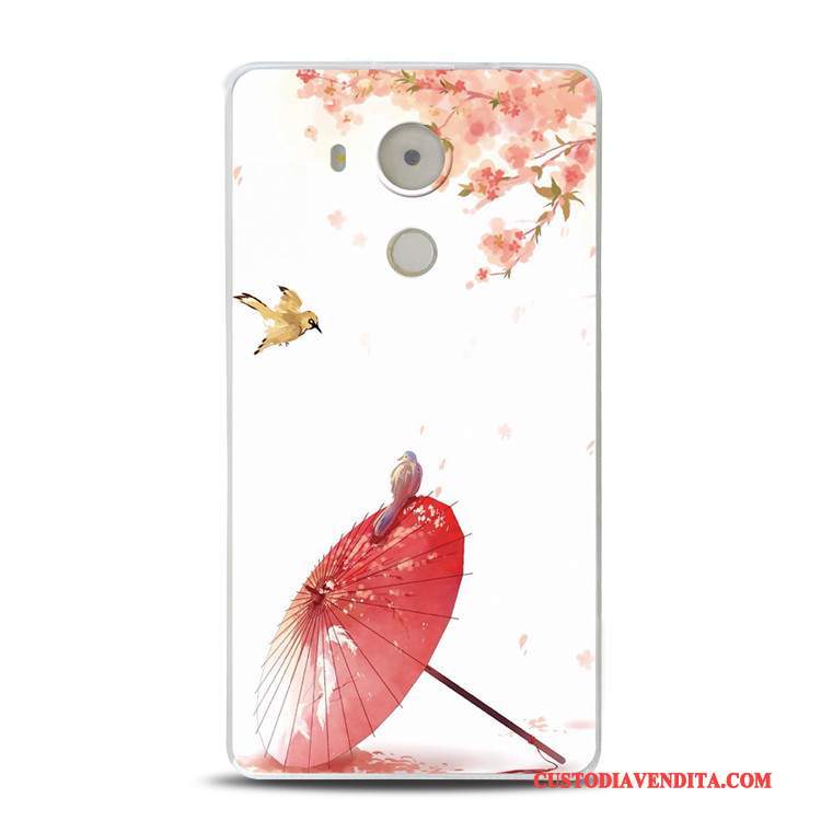 Custodia Huawei Mate 8 Goffratura Tutto Incluso Rosa, Cover Huawei Mate 8 Morbidotelefono