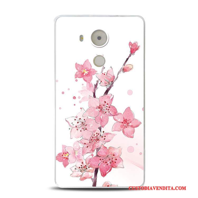 Custodia Huawei Mate 8 Goffratura Tutto Incluso Rosa, Cover Huawei Mate 8 Morbidotelefono