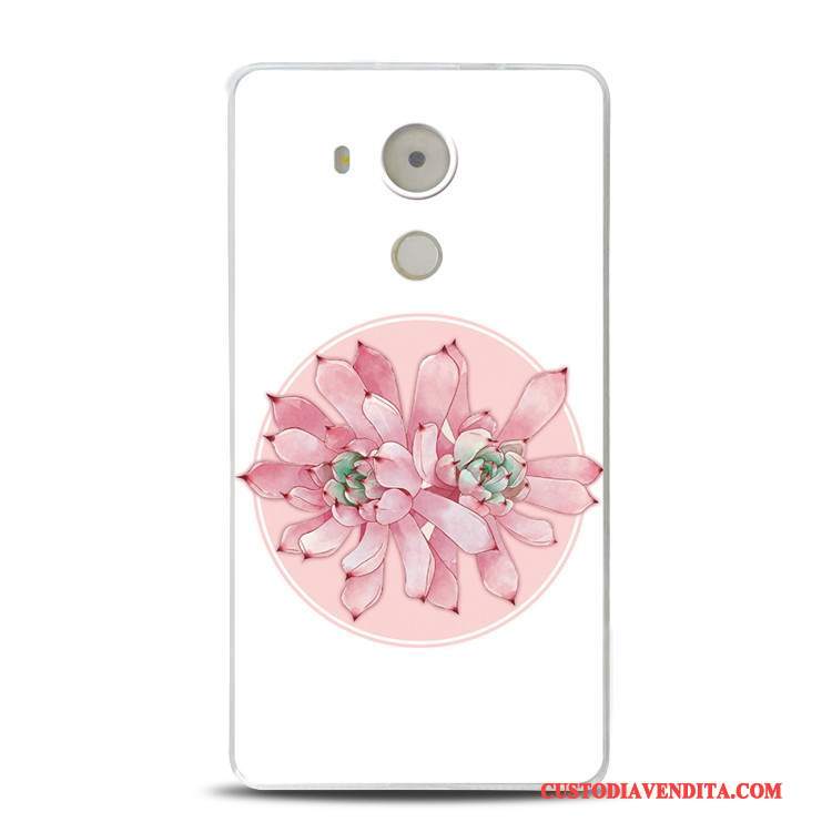 Custodia Huawei Mate 8 Goffratura Tutto Incluso Rosa, Cover Huawei Mate 8 Morbidotelefono