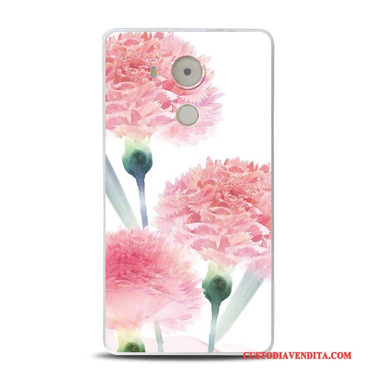 Custodia Huawei Mate 8 Goffratura Tutto Incluso Rosa, Cover Huawei Mate 8 Morbidotelefono