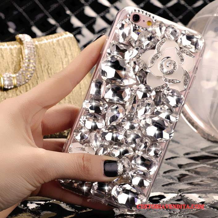 Custodia Huawei Mate 8 Protezione Lusso Trasparente, Cover Huawei Mate 8 Cartone Animato Tendenza Con Strass