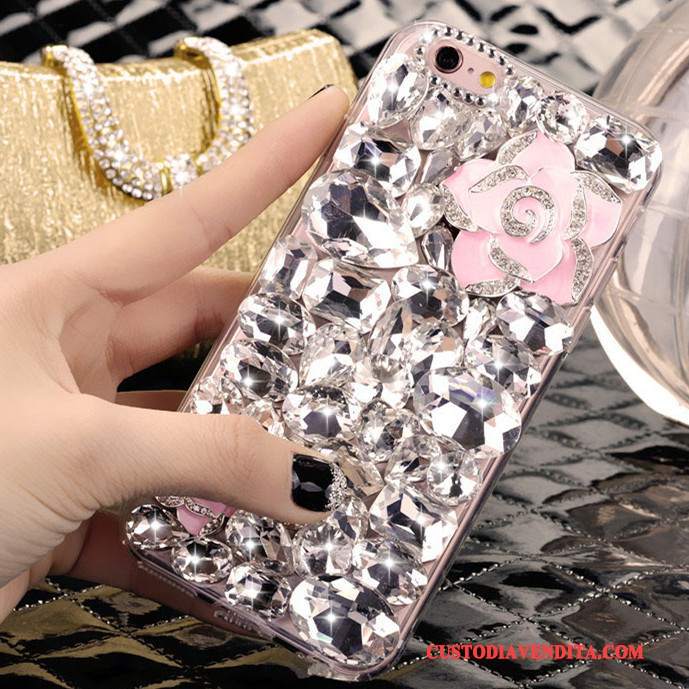 Custodia Huawei Mate 8 Protezione Lusso Trasparente, Cover Huawei Mate 8 Cartone Animato Tendenza Con Strass