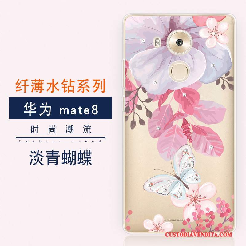 Custodia Huawei Mate 8 Silicone Lusso Morbido, Cover Huawei Mate 8 Protezione Telefono Nuovo