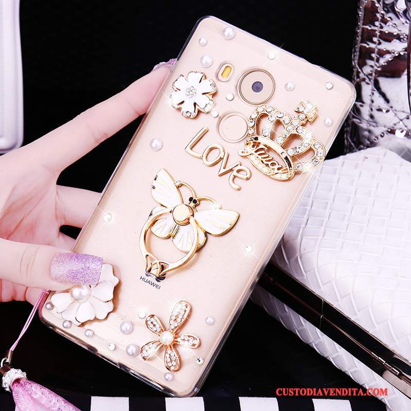 Custodia Huawei Mate 8 Silicone Tendenza Morbido, Cover Huawei Mate 8 Strass Anti-cadutatelefono