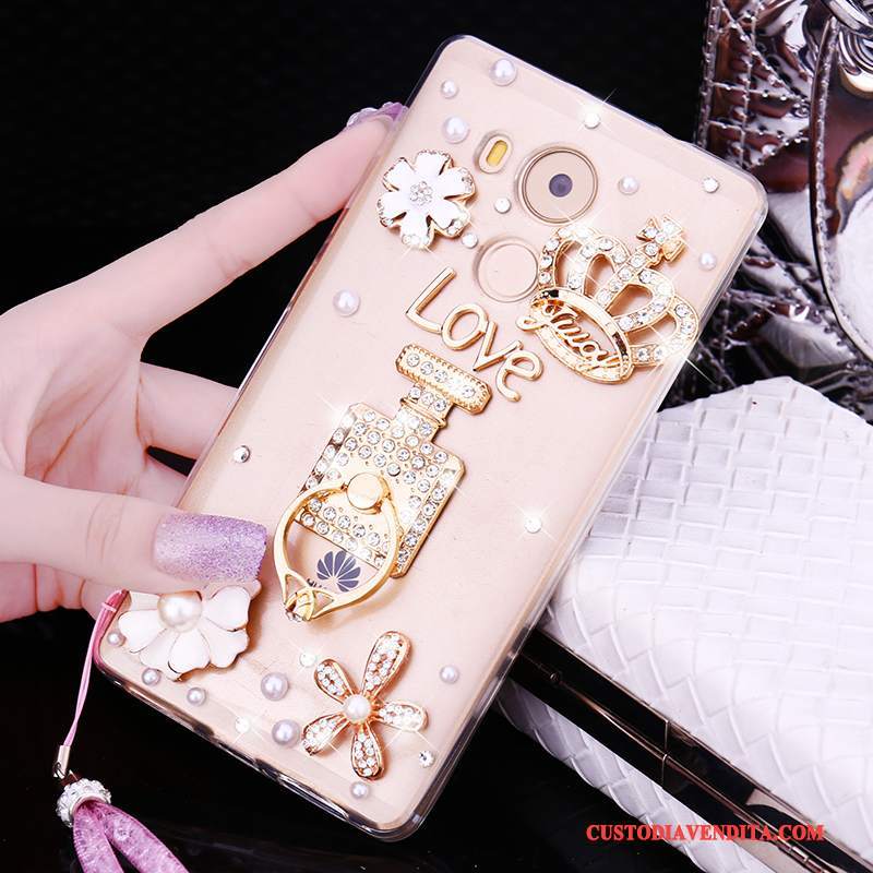 Custodia Huawei Mate 8 Silicone Tendenza Morbido, Cover Huawei Mate 8 Strass Anti-cadutatelefono